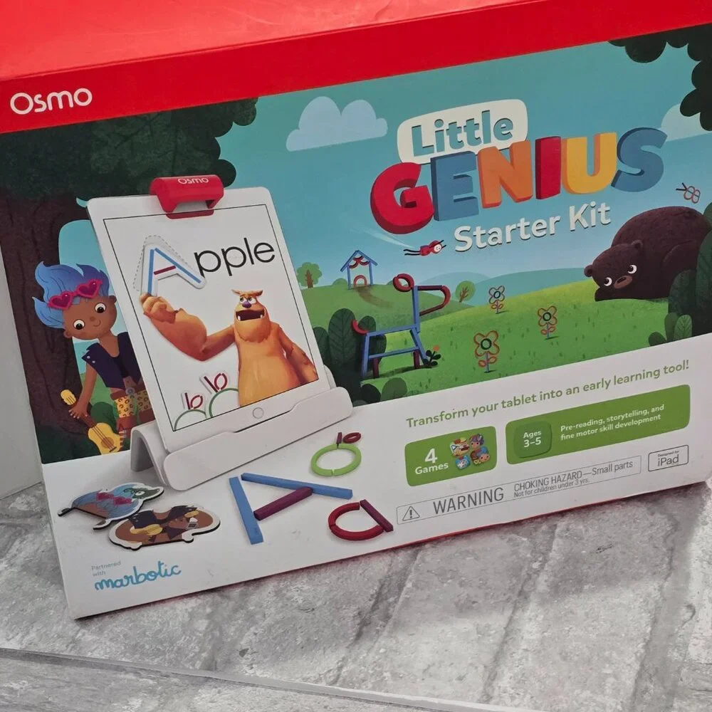 Osmo Little Genius Starter Kit Plus Early Math Adventure Includes 6 Games 3-5 yr